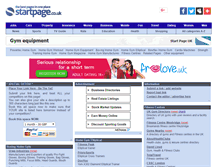 Tablet Screenshot of gym-equipment.page.co.uk