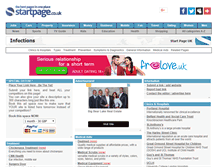 Tablet Screenshot of infections.page.co.uk
