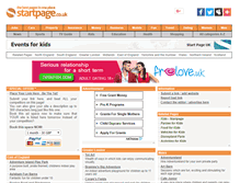 Tablet Screenshot of events-for-kids.page.co.uk